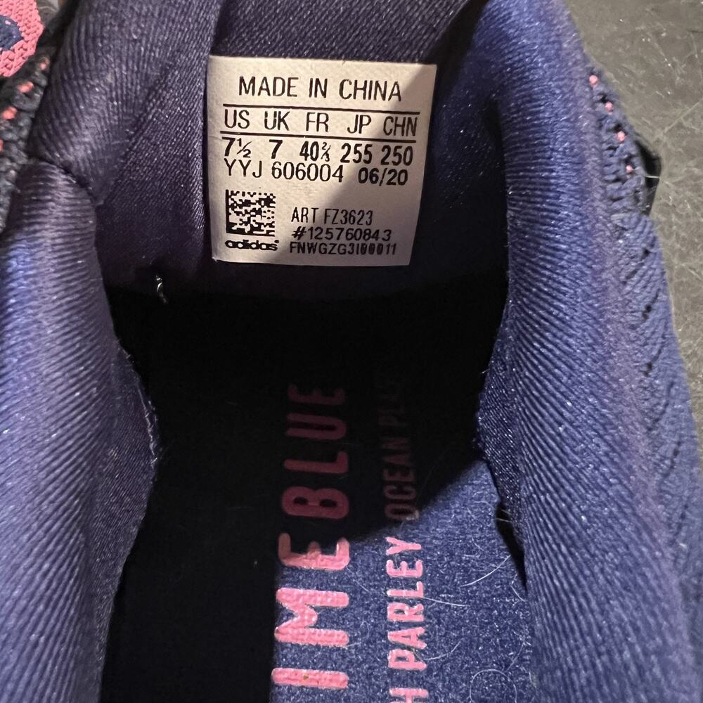Real Madrid Shoes Ultraboost Mens 7.5 Navy Pink Adidas Soccer Running Primeblue - Picture 10 of 10